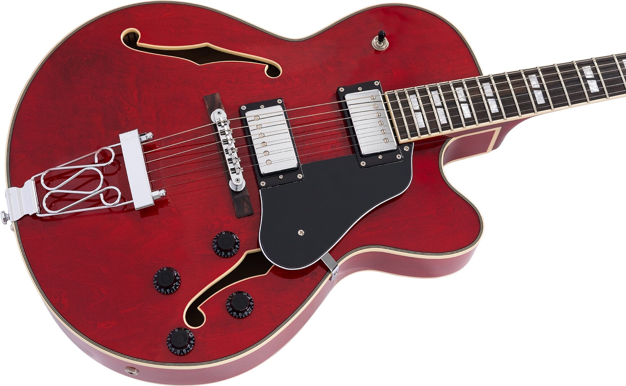 Sire Larry Carlton H7F Electric Guitar, Red, Action Position Back