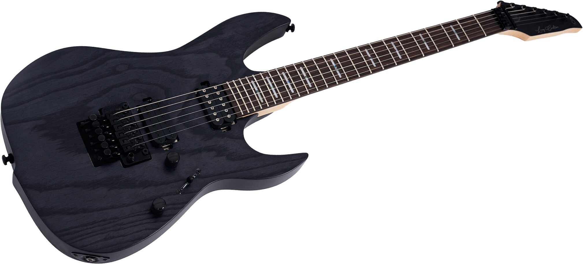 Sire Larry Carlton X5 Electric Guitar, Transparent Black, Action Position Back