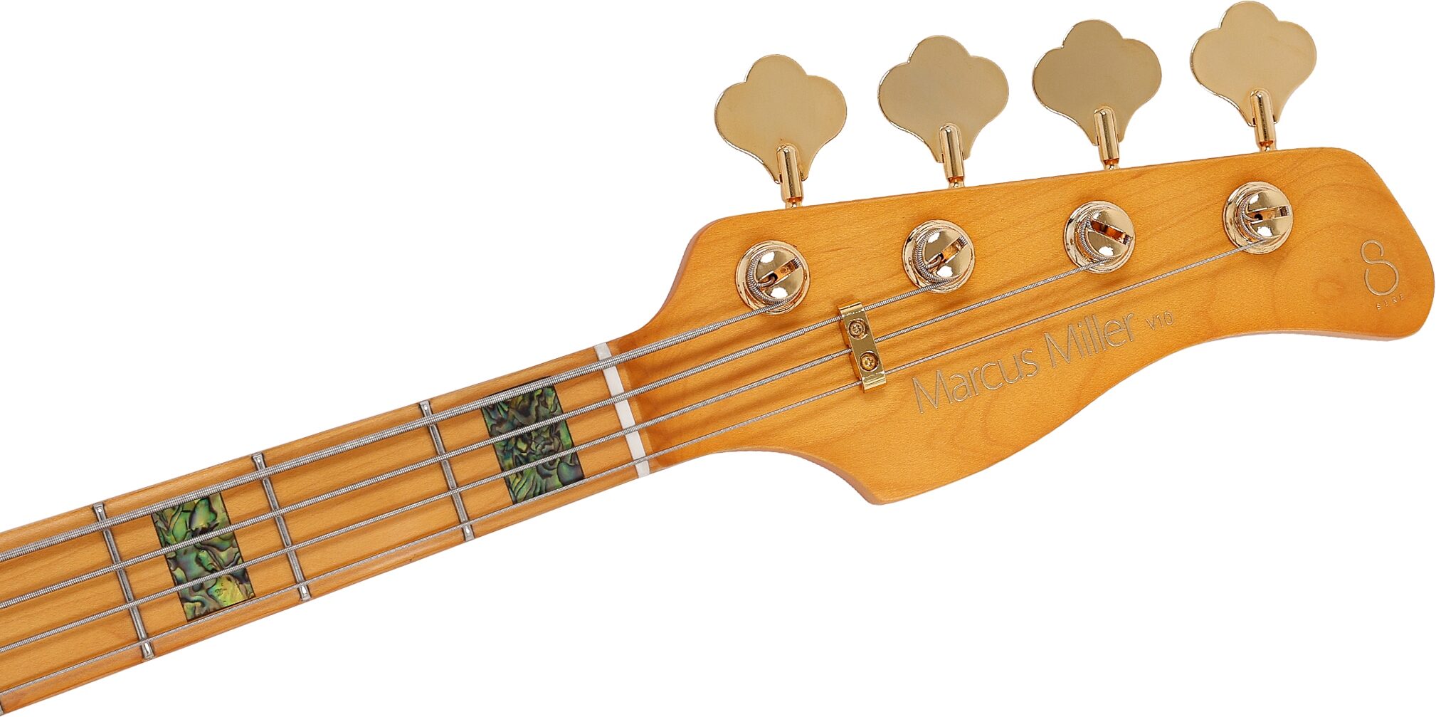 Sire Marcus Miller V10 Electric Bass, Transparent Black Satin, Action Position Back