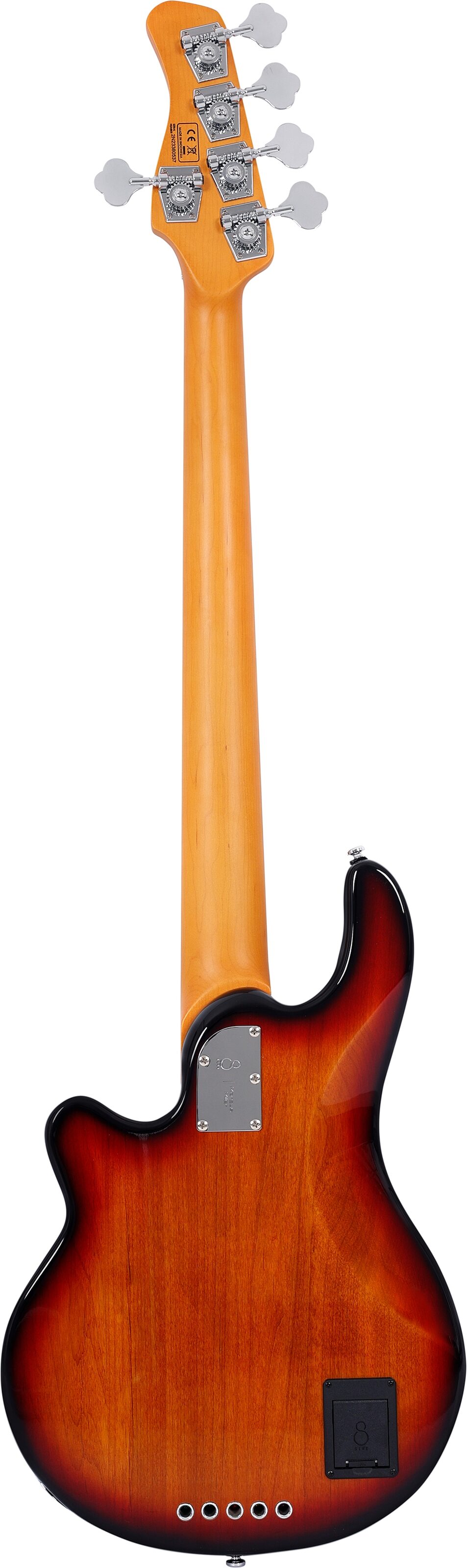 Sire Marcus Miller Z7 Electric Bass, 5-String, 3-Tone Sunburst, Hard Maple Fretboard, Action Position Back