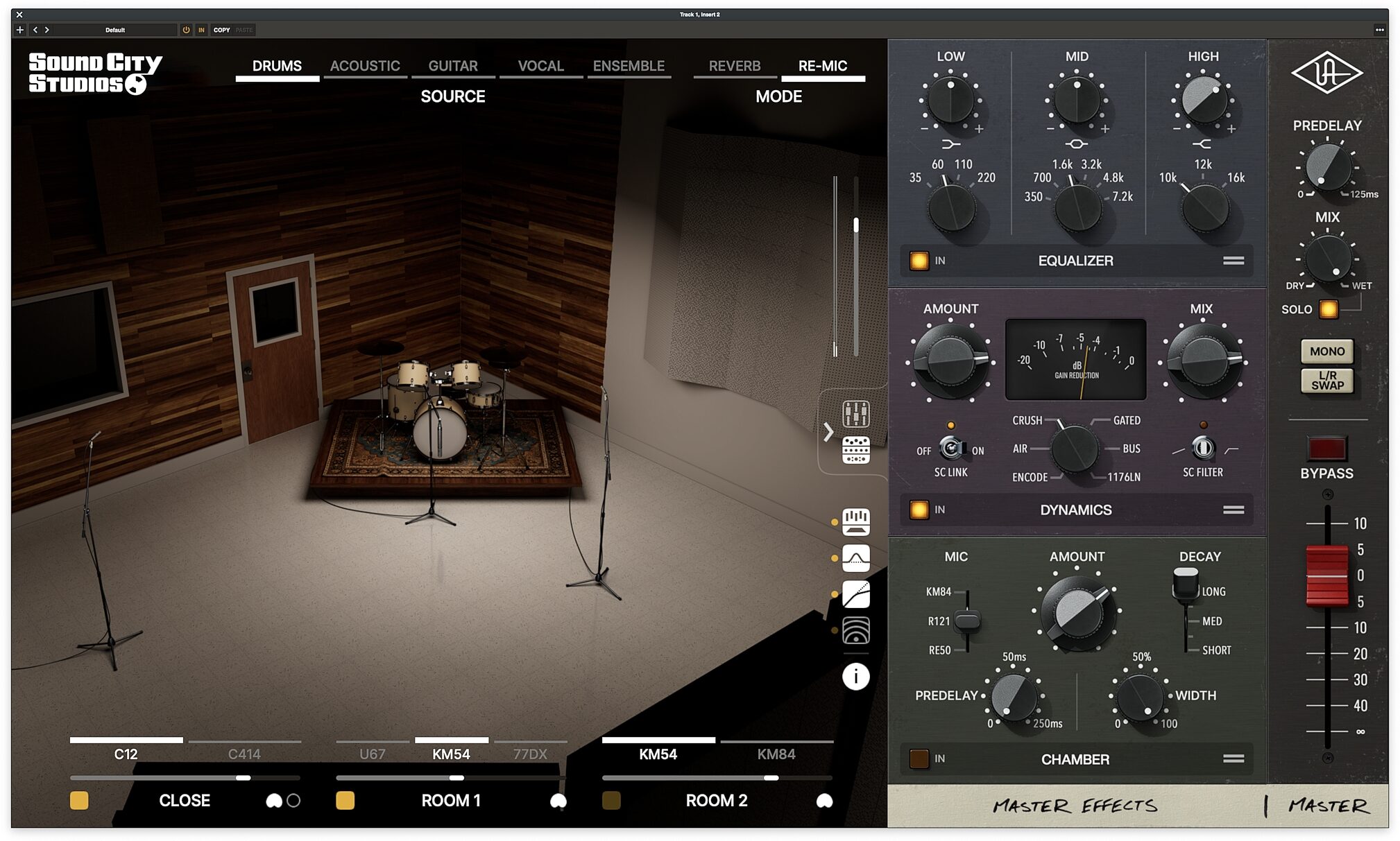 Universal Audio UAD Sound City Studios Plug-in Software, Digital Download, Action Position Back