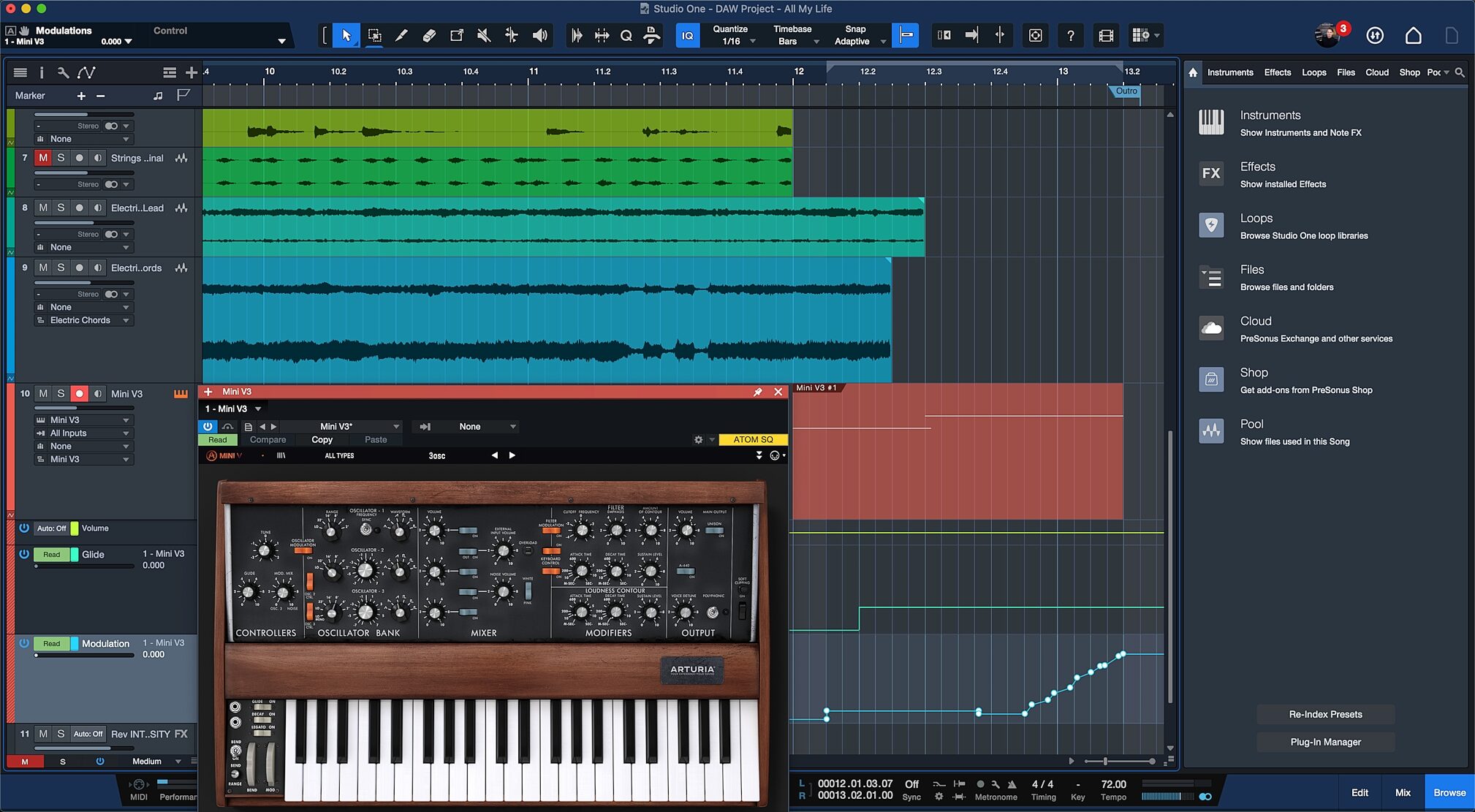 PreSonus Studio One 6.5 Professional Music Production Software, Screenshot
