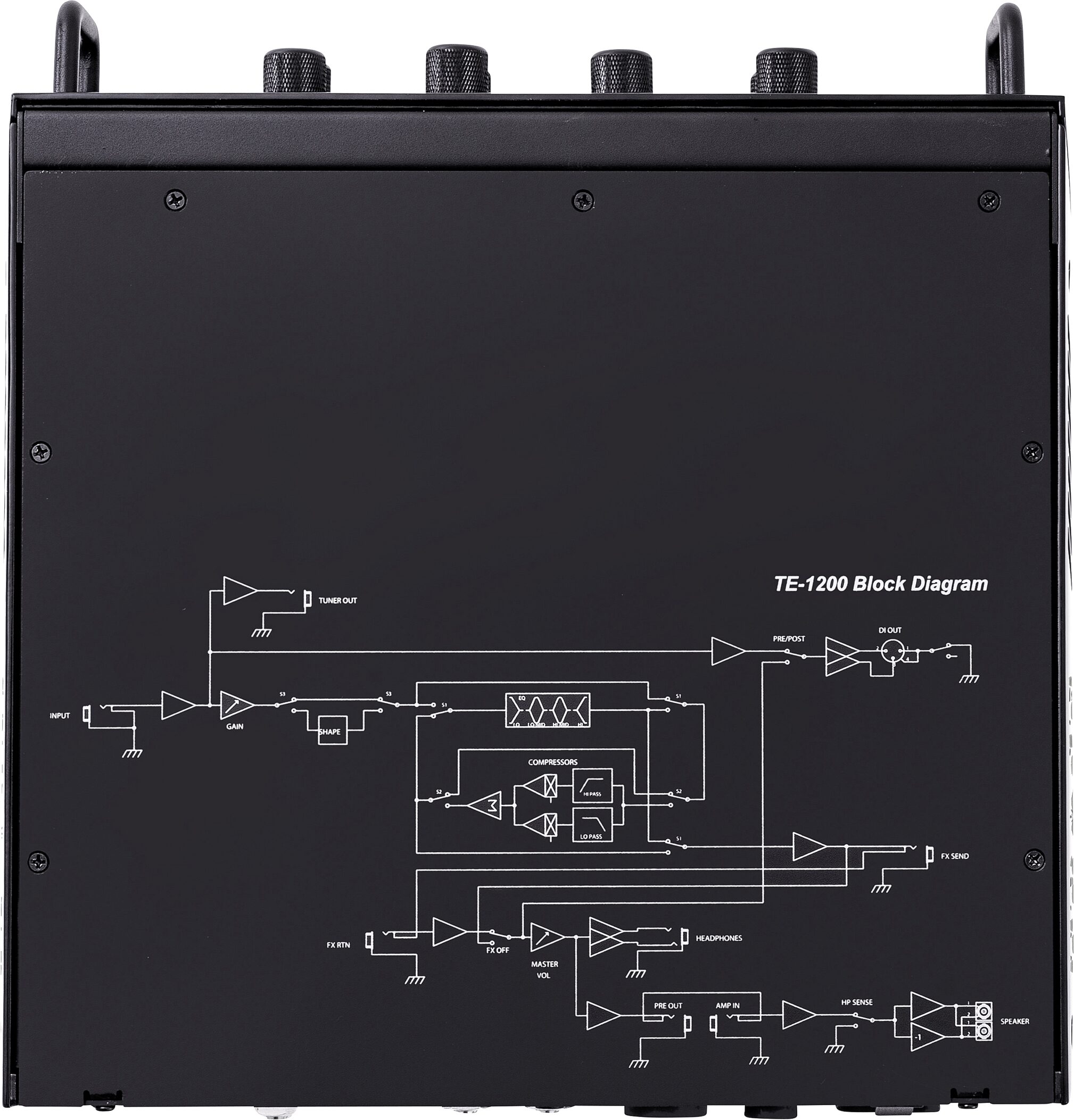Trace Elliot TE 1200 Bass Amplifier Head (1200 Watts), New, Action Position Back