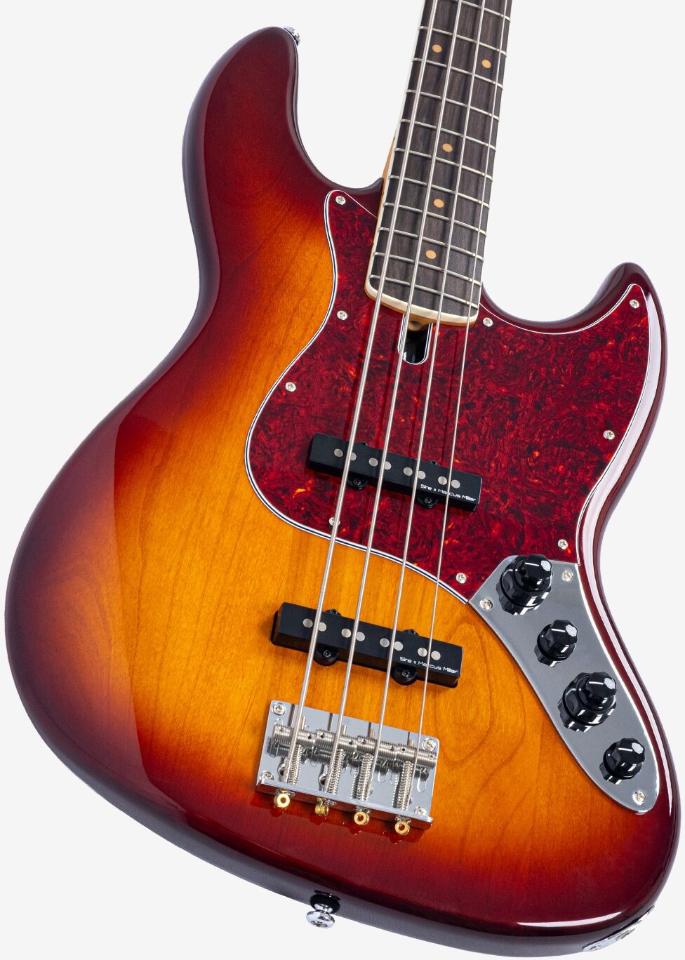 Sire Marcus Miller V7 Vintage New Gen Electric Bass, Tobacco Sunburst, Ebony Fretboard, Action Position Back