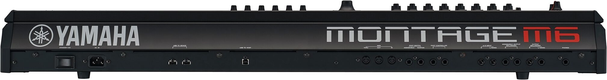 Yamaha Montage M6 Keyboard Synthesizer, 61-Key, New, Action Position Back