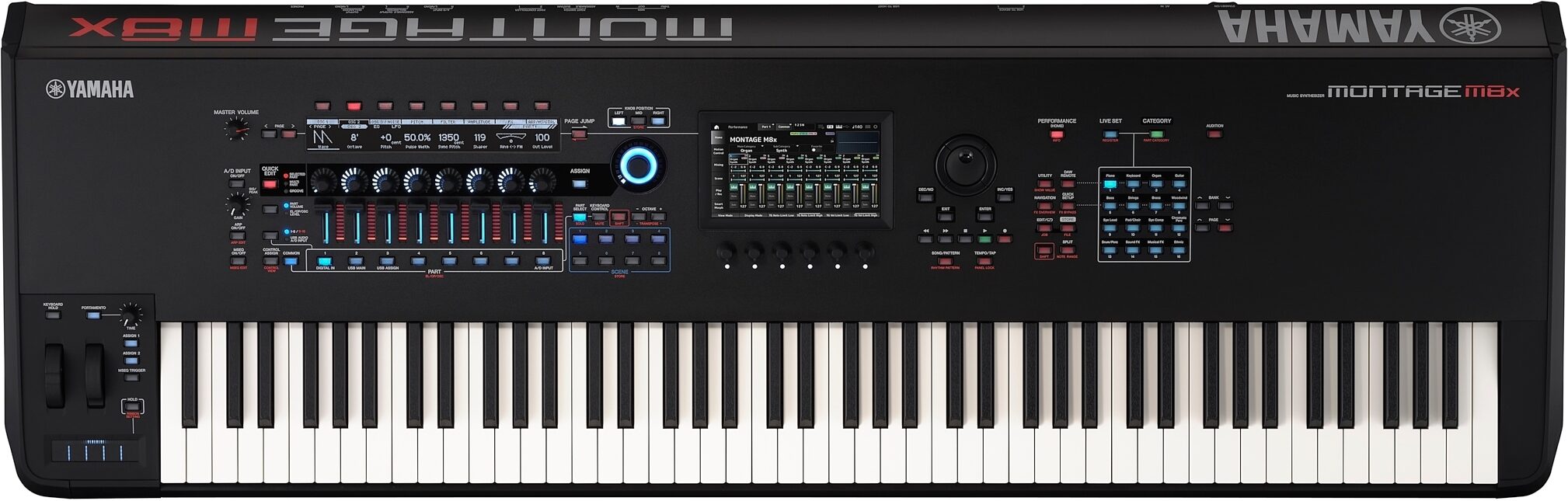 Yamaha Montage M8x Keyboard Synthesizer, 88-Key, New, Action Position Back