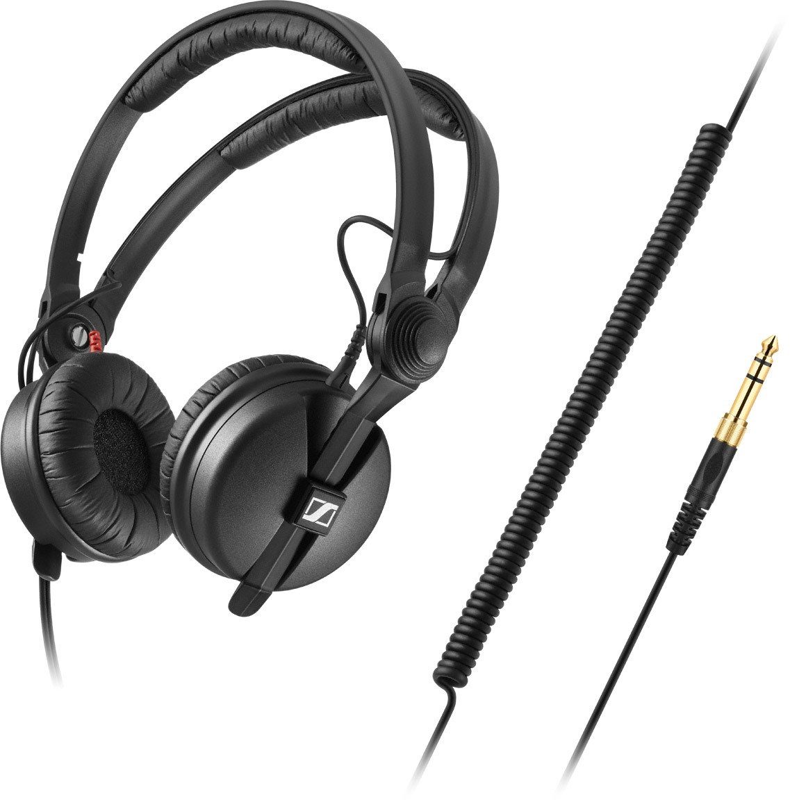 Sennheiser HD25 PLUS On-Ear Closed-Back Headphones, New, Coiled Cable Included
