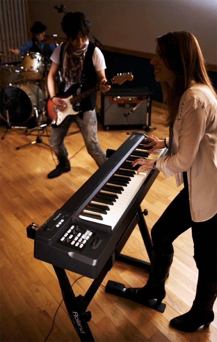 Roland RD-64 Portable Digital Piano, Glamour View on Stage