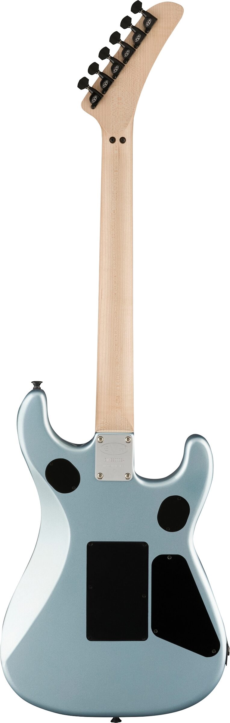 EVH Eddie Van Halen 5150 Series Standard Electric Guitar, Left-Handed, Ice Blue Metallic, Open Box (Very Good), Main with all components Back