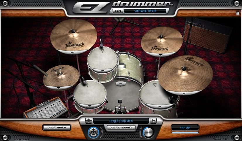 Toontrack Vintage Rock EZX Expansion for EZ Drummer Software, Screenshot