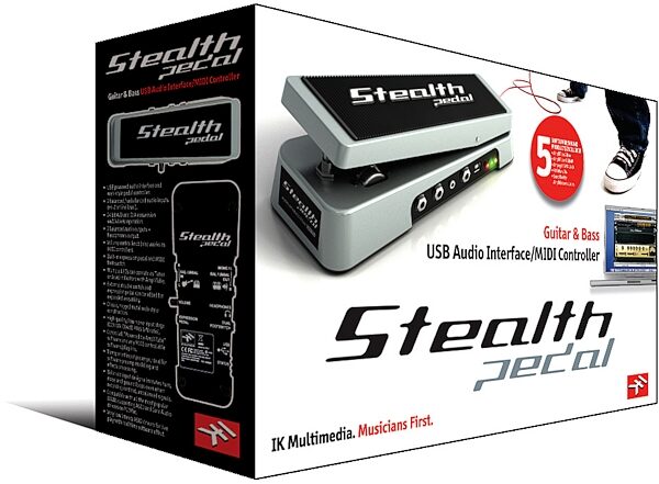 open zoom image for IK Multimedia StealthPedal Guitar Audio Interface Pedal, Main