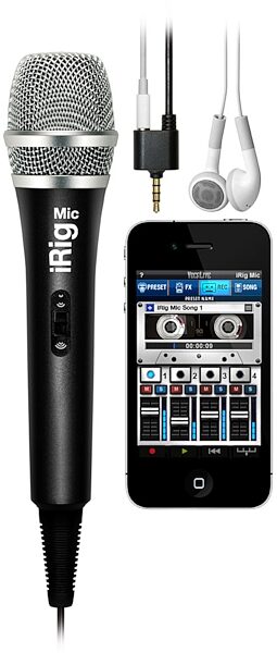 open zoom image for IK Multimedia iRig Mic Microphone for iPhone, iPad and Android, In Use