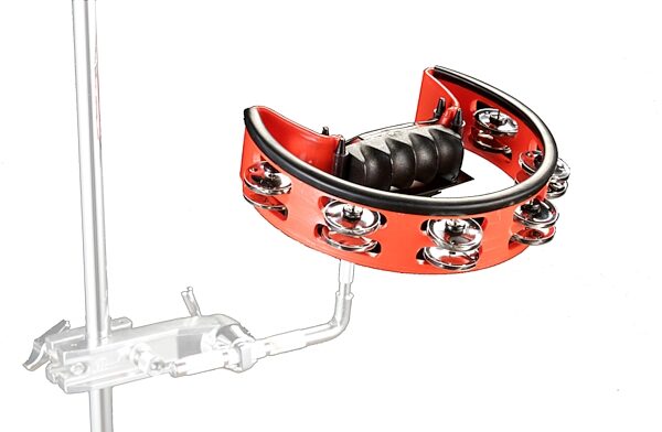 open zoom image for Pearl PTM50 Ultra Grip Adjustable Jingle Tambourine, Red - Steel Jingles