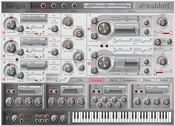 open zoom image for Waldorf Largo Software Synthesizer (Mac and Windows), Main