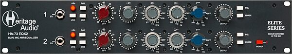 open zoom image for Heritage Audio HA73EQX2 Elite Series 2-Channel Microphone Preamplifier with Equalizer, New, Action Position Back