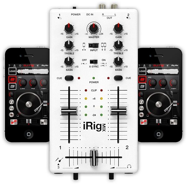 open zoom image for IK Multimedia iRig Mix Mixer for iDevices, In Use with iPhones