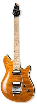 open zoom image for Peavey EVH Wolfgang Flame Top TR Electric Guitar, Transparent Amber