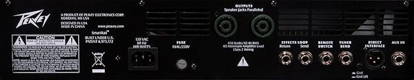 open zoom image for Peavey Tour 450 Bass Amplifier Head (450 Watts), Rear