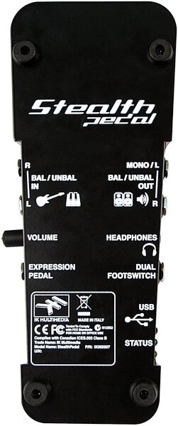 open zoom image for IK Multimedia StealthPedal Guitar Audio Interface Pedal, Pedal Bottom