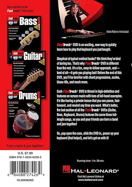 open zoom image for Hal Leonard FastTrack Keyboard Method 1 Video, Back Cover