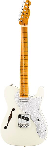 open zoom image for Fender American Vintage 69 Telecaster Thinline with Case, Olympic White