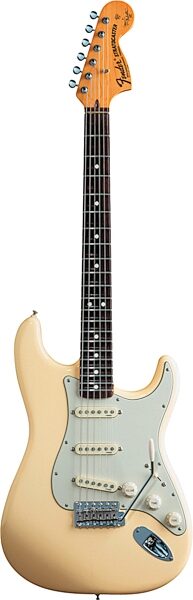 open zoom image for Fender Yngwie Malmsteen Stratocaster Electric Guitar (Rosewood, with Case), Vintage White