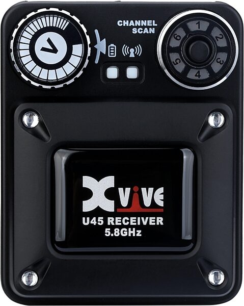 open zoom image for Xvive U45T9 5.8 GHz Digital Wireless In-Ear Monitor System with T9 Earphones, Black, Action Position Back