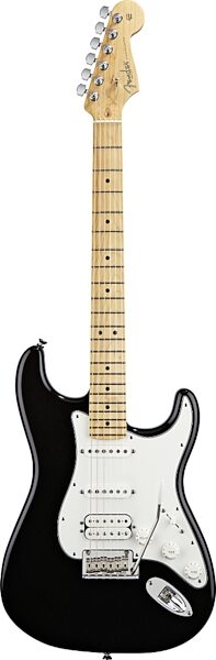 open zoom image for Fender American Standard Stratocaster HSS Electric Guitar (Maple with Case), Black