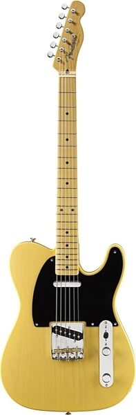 open zoom image for Fender American Vintage '52 Telecaster Electric Guitar, with Maple Fingerboard and Case, Butterscotch Blonde