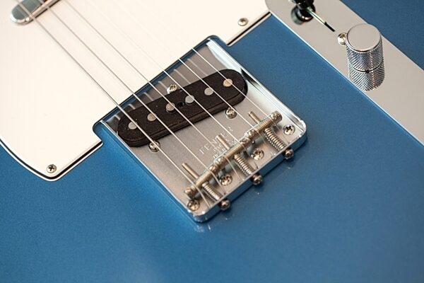 open zoom image for Fender American Vintage '64 Telecaster Electric Guitar, with Rosewood Fingerboard and Case, Lake Placid Blue Bridge