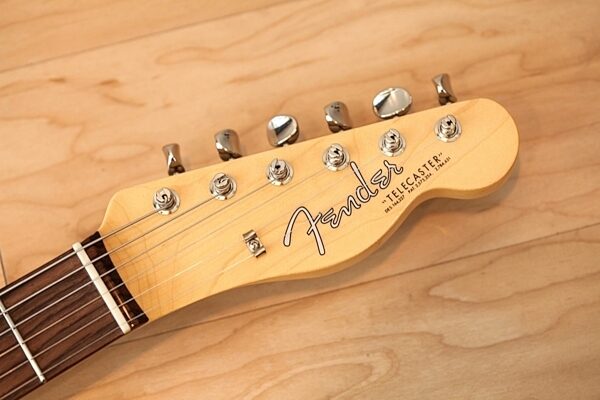 open zoom image for Fender American Vintage '64 Telecaster Electric Guitar, with Rosewood Fingerboard and Case, Lake Placid Blue Headstock