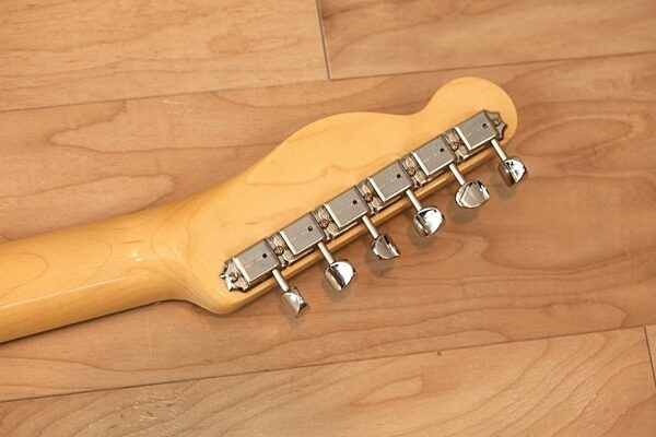open zoom image for Fender American Vintage '64 Telecaster Electric Guitar, with Rosewood Fingerboard and Case, Lake Placid Blue Headstock Back