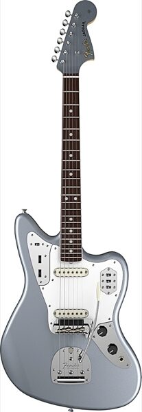 open zoom image for Fender American Vintage '65 Jaguar Electric Guitar, with Rosewood Fingerboard and Case, Ice Blue Metallic