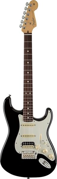 open zoom image for Fender American Standard Stratocaster HSS Shawbucker Electric Guitar, Rosewood Fingerboard (with Case), Black