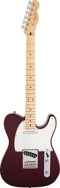open zoom image for Fender American Standard Telecaster Electric Guitar, Maple Fingerboard with Case, Bordeaux Metallic