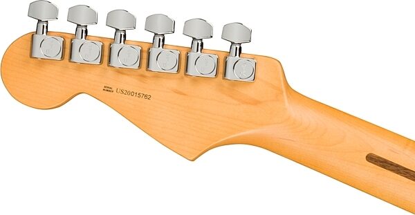 open zoom image for Fender American Pro II HSS Stratocaster Electric Guitar, Rosewood Fingerboard (with Case), Mercury, Action Position Back