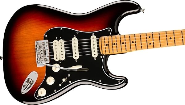 open zoom image for Fender American Professional Classic Stratocaster HSS Electric Guitar, Maple Fingerboard (with Gig Bag), Open Box (Very Good), Action Position Back