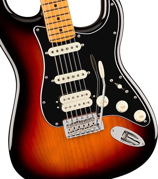 open zoom image for Fender American Professional Classic Stratocaster HSS Electric Guitar, Maple Fingerboard (with Gig Bag), Open Box (Very Good), Action Position Back
