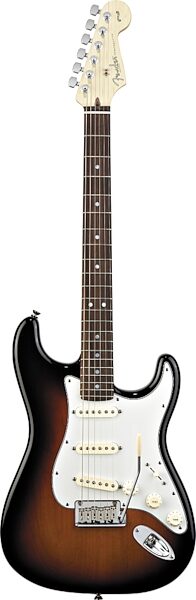open zoom image for Fender 60th Anniversary Stratocaster Electric Guitar (Rosewood, with Case), 3 Color Sunburst