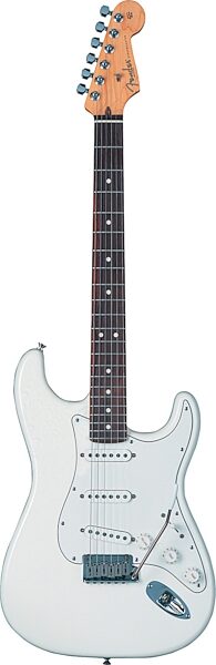 open zoom image for Fender American Series Stratocaster (Rosewood, With Case), Olympic White