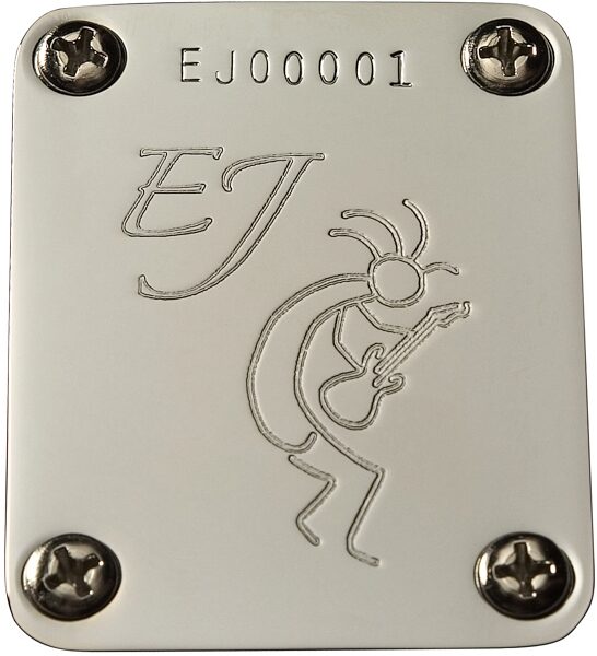 open zoom image for Fender Eric Johnson Stratocaster Electric Guitar (Maple with Case), Neckplate Detail
