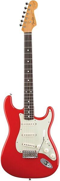 open zoom image for Fender Artist Series Mark Knopfler Signature Stratocaster Electric Guitar (Rosewood, with Case), Hot Rod Red