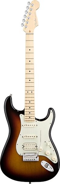 open zoom image for Fender American Deluxe Stratocaster HSS Electric Guitar (Maple with Case), 3-Color Sunburst