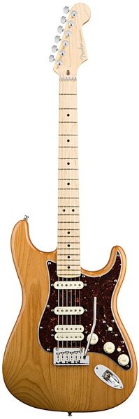 open zoom image for Fender American Deluxe Stratocaster HSS Electric Guitar (Maple with Case), Amber