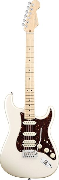 open zoom image for Fender American Deluxe Stratocaster HSS Electric Guitar (Maple with Case), Olympic Pearl