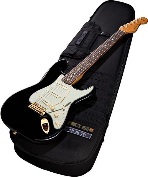 open zoom image for Fender John Mayer Special Edition Black1 Stratocaster Electric Guitar (with Case), Black - Glamour View