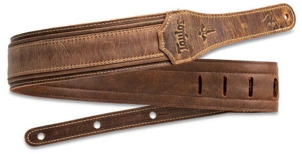 open zoom image for Taylor Wings 2.5" Guitar Strap, Dark Brown, Main--TW-Straps-4109-25