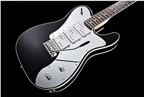 open zoom image for Fender J5 Triple Tele Deluxe Electric Guitar (with Gig Bag), Black - Closeup