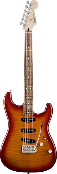 open zoom image for Fender Standard Strat FMT Electric Guitar, Cherry Sunburst