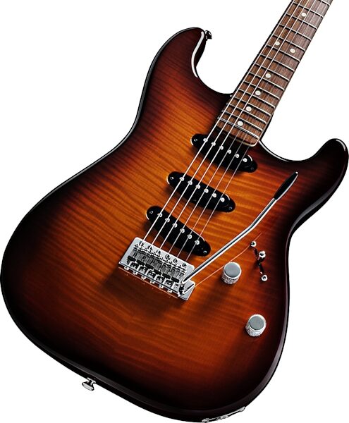 open zoom image for Fender Standard Strat FMT Electric Guitar, Body Detail 1